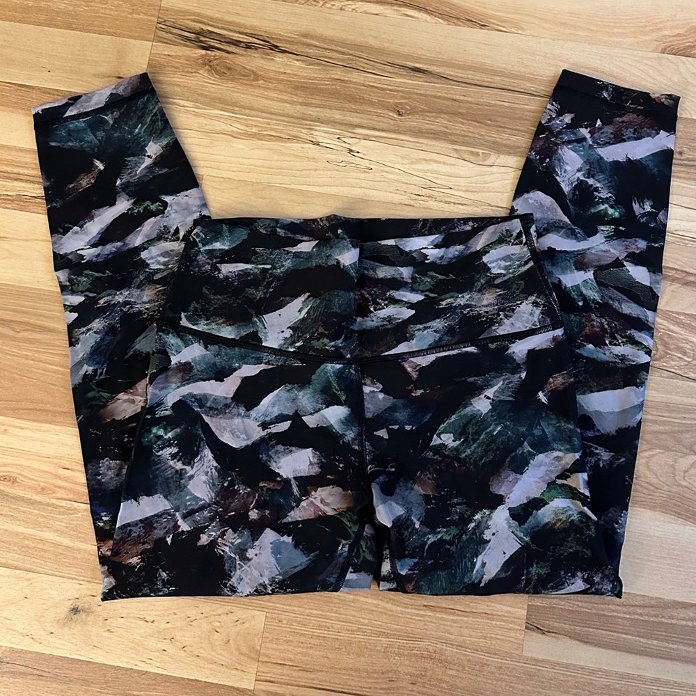Lululemon Wunder Under Rare Glacier Camo Starlight legging